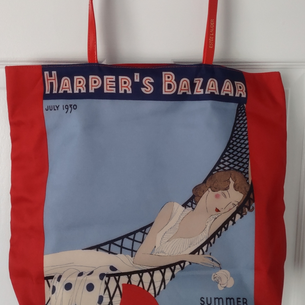 Vintage Never Used Estee Lauder Harper's Bazaar Tote 16'/14'